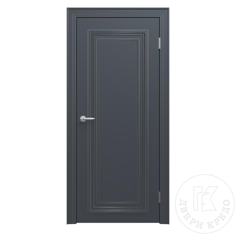 Дверь глухая окрашенная эмалью ПДГ.401 тёмная